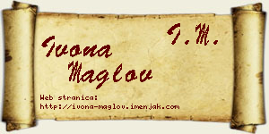 Ivona Maglov vizit kartica